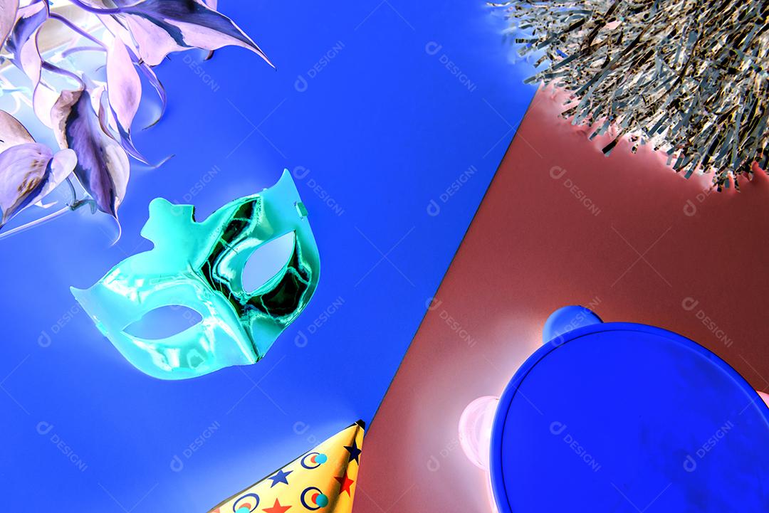 Conceito de carnaval brasileiro, máscaras de festa