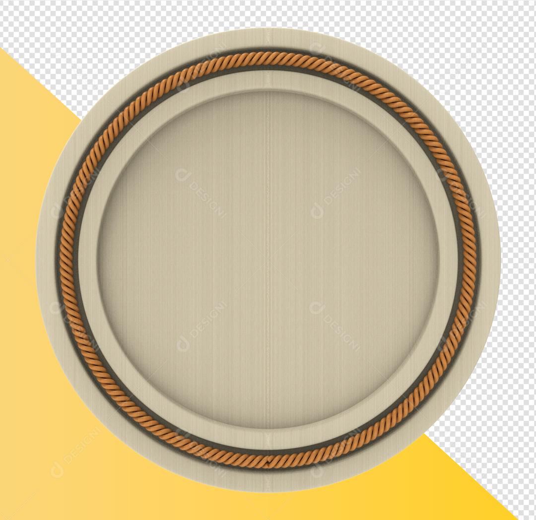 Elemento 3D Círculo para Composição PSD