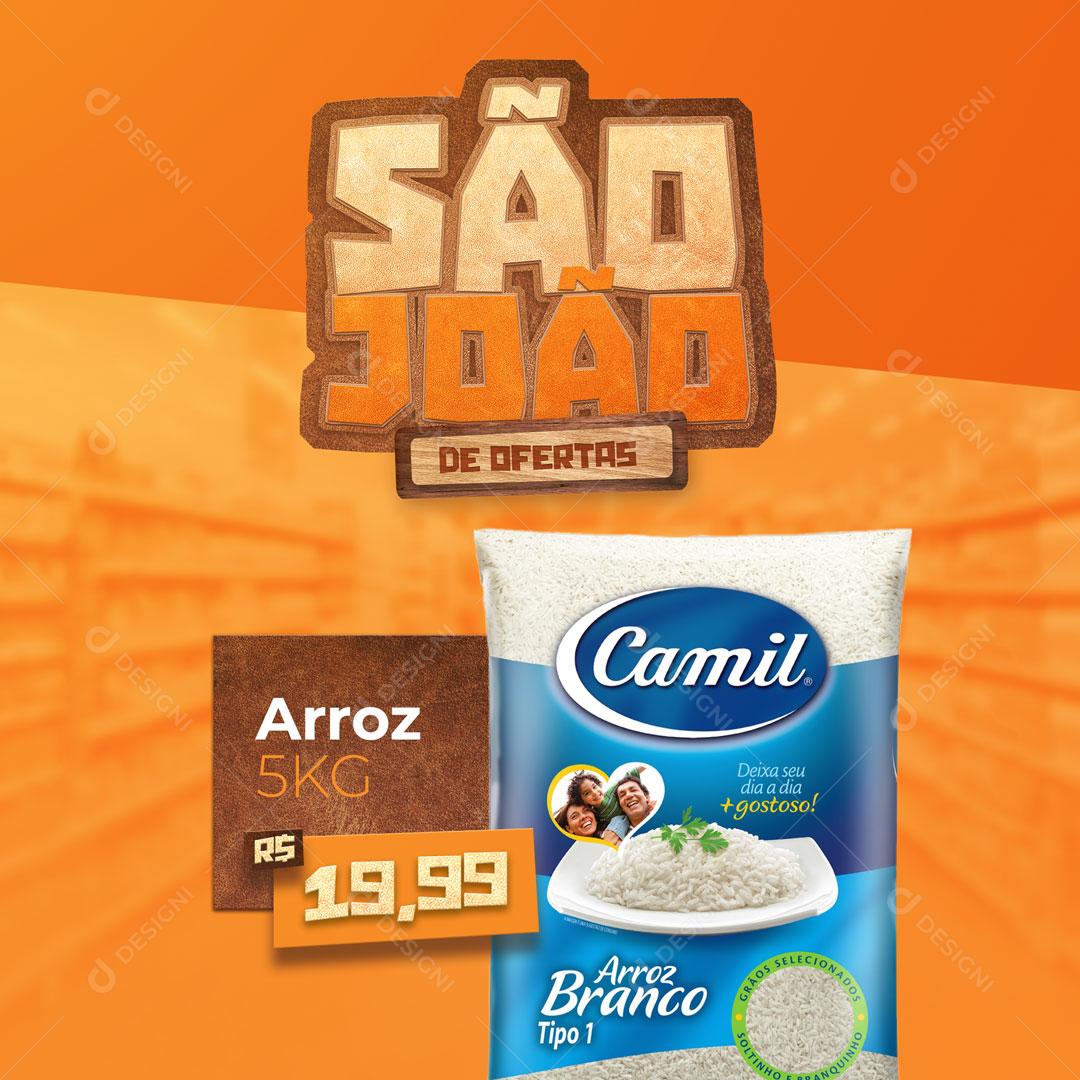 Social Media São João de Ofertas PSD Editável