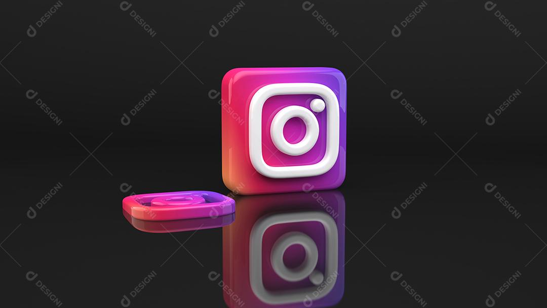 Cenário do Instagram Preto Imagem JPG