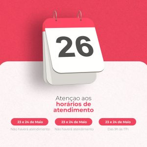 Agenda Horário de Funcionamento Comunicado Social Media PSD Editável