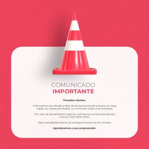 Comunicado Importante Alerta Social Media PSD Editável
