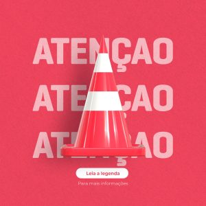 Comunicado Aviso Alerta Atenção Social Media PSD Editável
