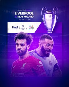 Final Champions League Real Madrid x Liverpool Social Media PSD Editável
