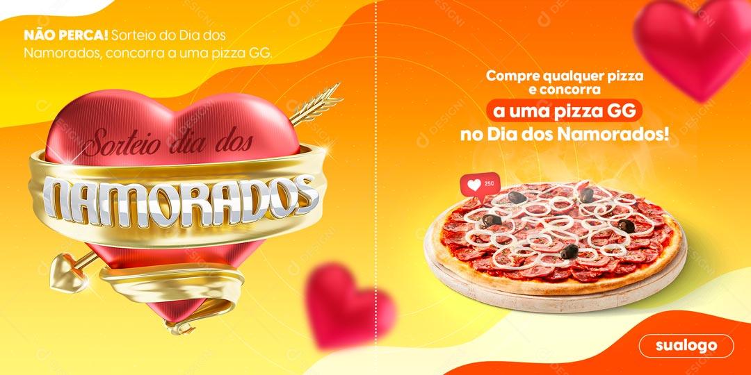 Feliz Dia Dos Namorados Data Comemorativa Social Media PSD Editável