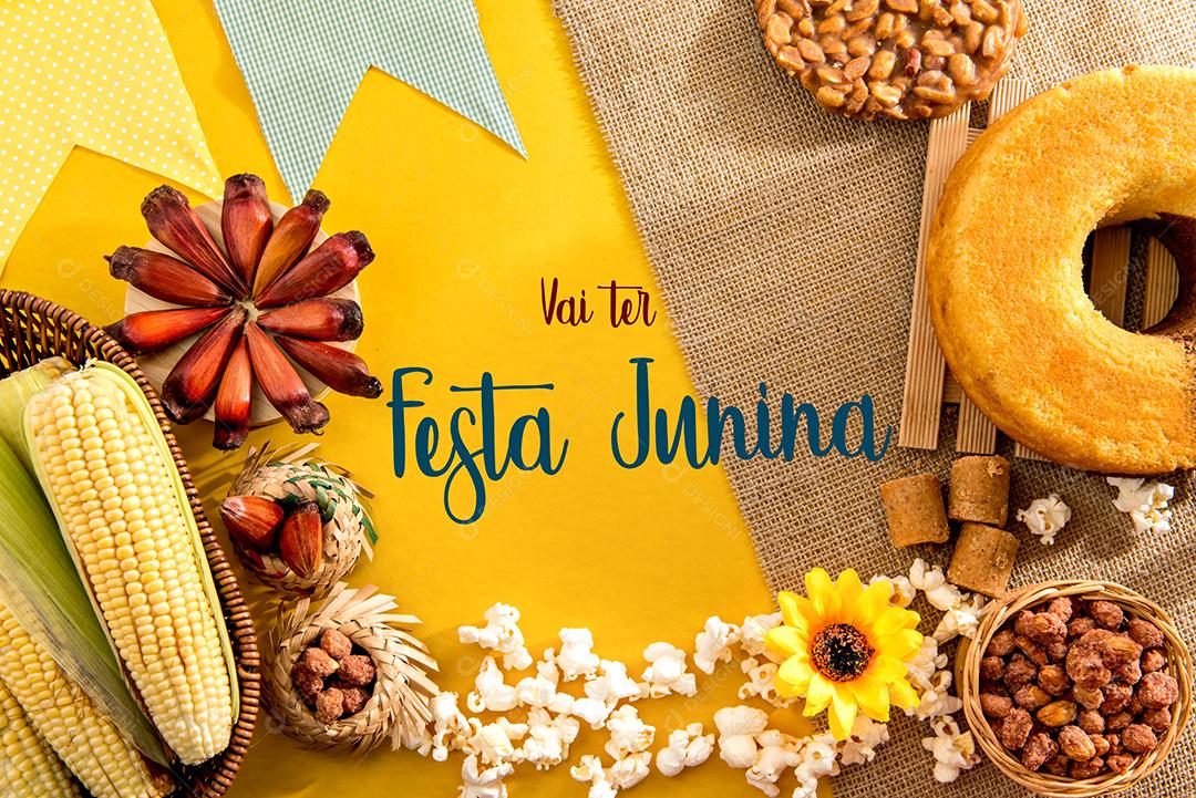 Fundo de festa junina brasileira Imagem JPG