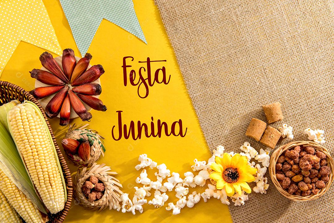 Fundo de festa junina brasileira