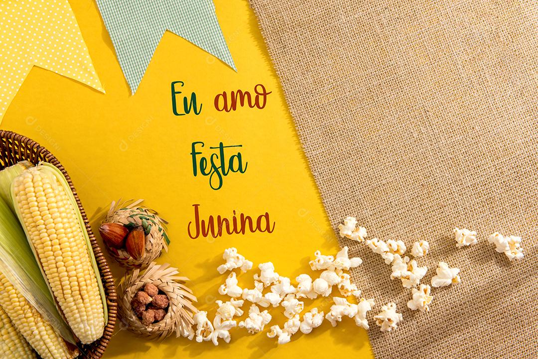 Fundo de festa junina brasileira