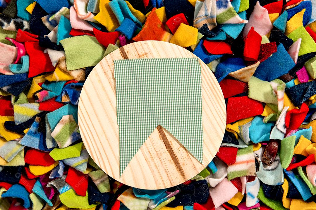 Fundo colorido da festa junina brasileira.