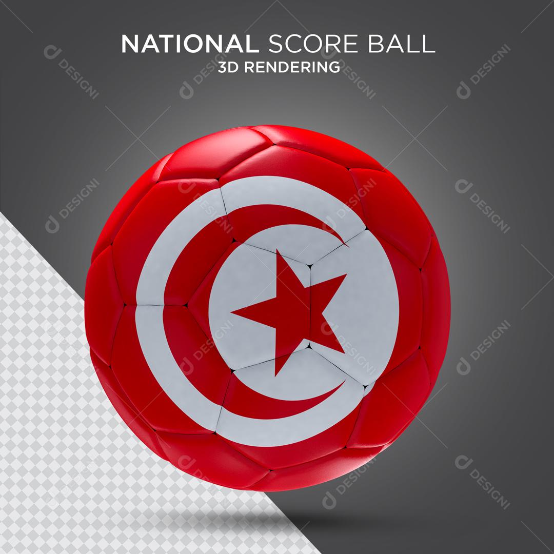Bola da Tunísia Elemento 3D para Composição PSD