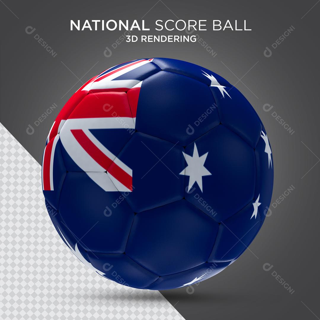 Bola da Austrália Elemento 3D para Composição PSD