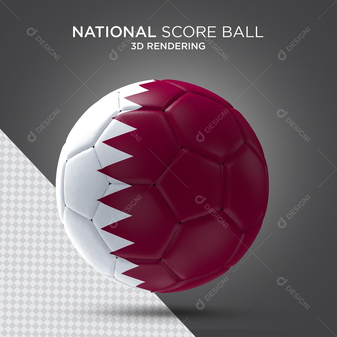 Bola do Catar Elemento 3D para Composição PSD
