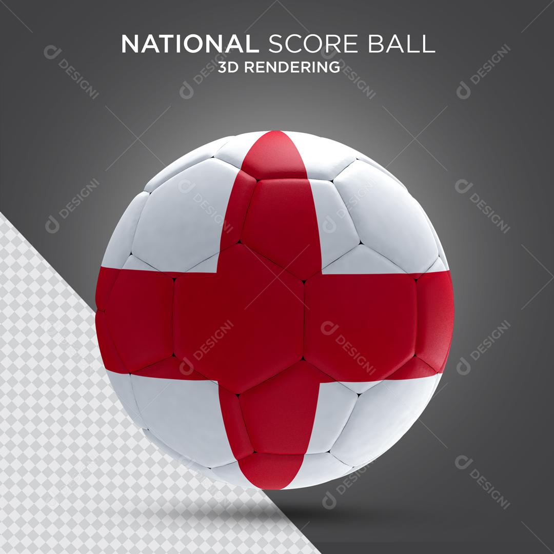 Bola da Inglaterra Elemento 3D para Composição PSD