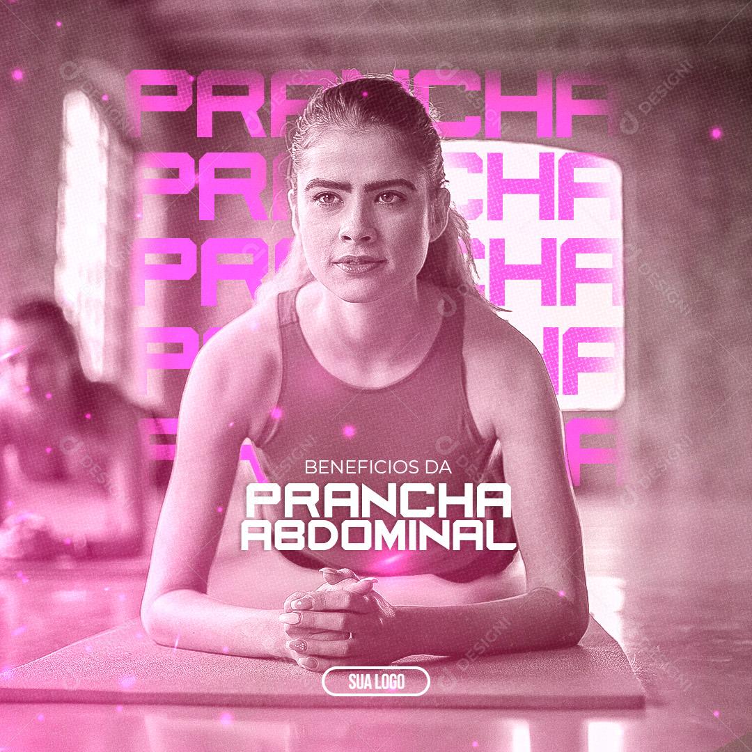 Social Media Academia Prancha Abdominal PSD Editável