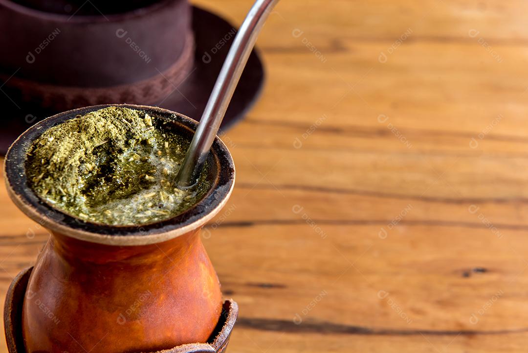 Semana tradicional no sul do Brasil. Semana Farroupilha dos Gaúchos. Erva Mate Tradicional Sul-Americana (chimarrão no Brasil)