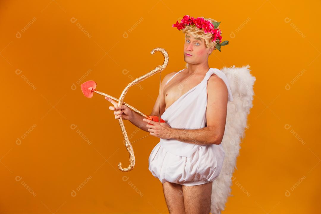 Conceito de dia dos namorados. Retrato do Deus do amor - sagacidade Cupido
