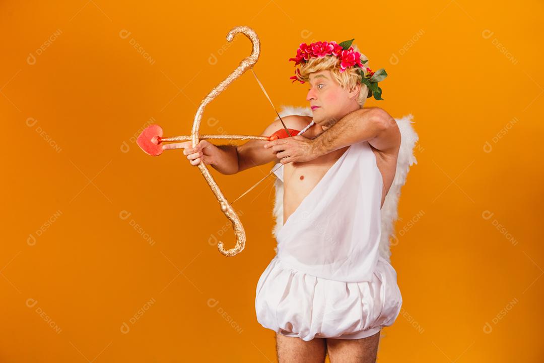 Conceito de dia dos namorados. Retrato do Deus do amor - sagacidade Cupido