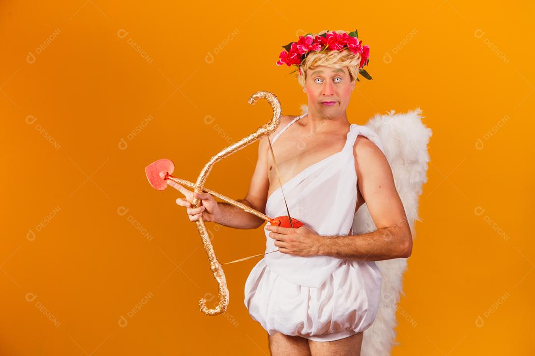 Conceito de dia dos namorados. Retrato do Deus do amor - sagacidade Cupido
