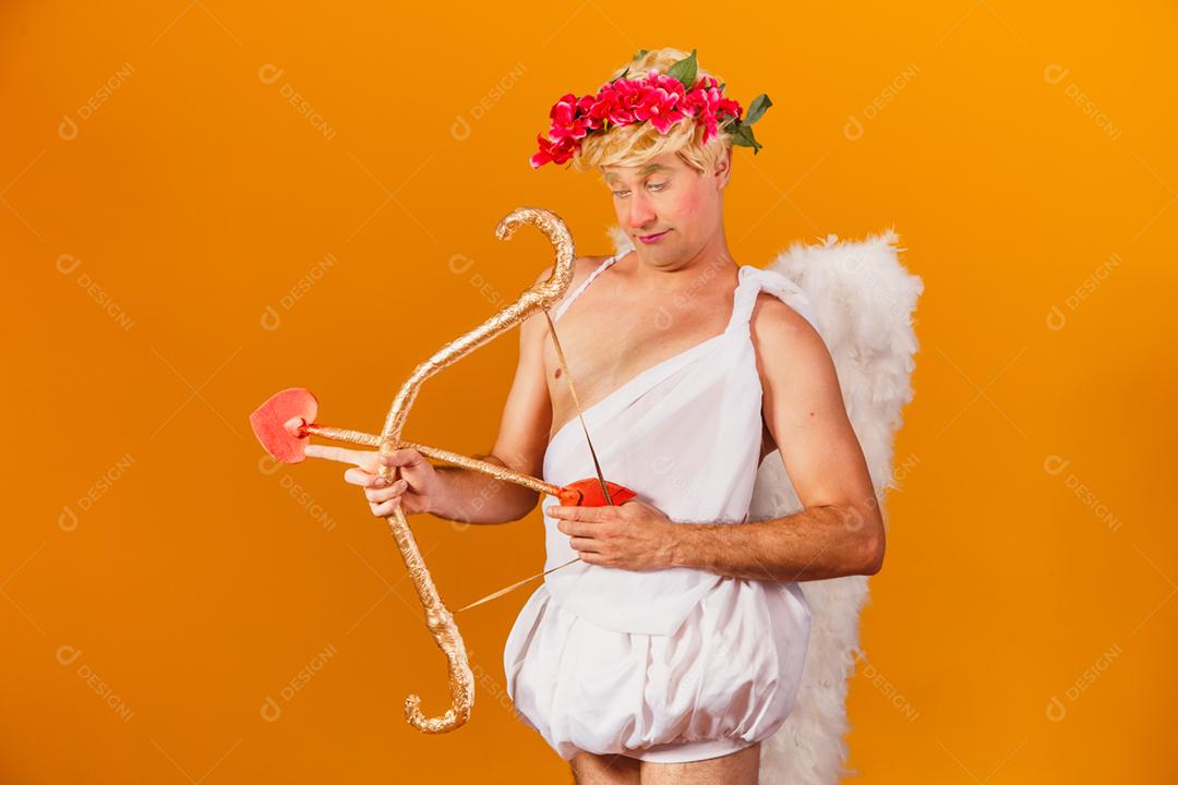 Conceito de dia dos namorados. Retrato do Deus do amor - sagacidade Cupido