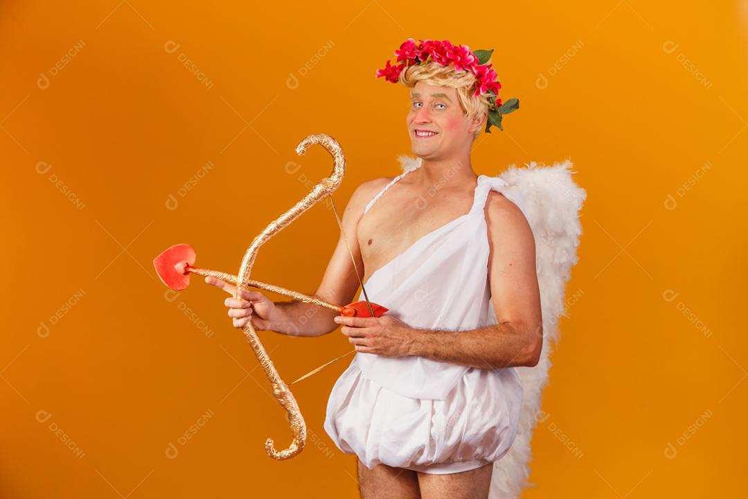 Conceito de dia dos namorados. Retrato do Deus do amor - sagacidade Cupido