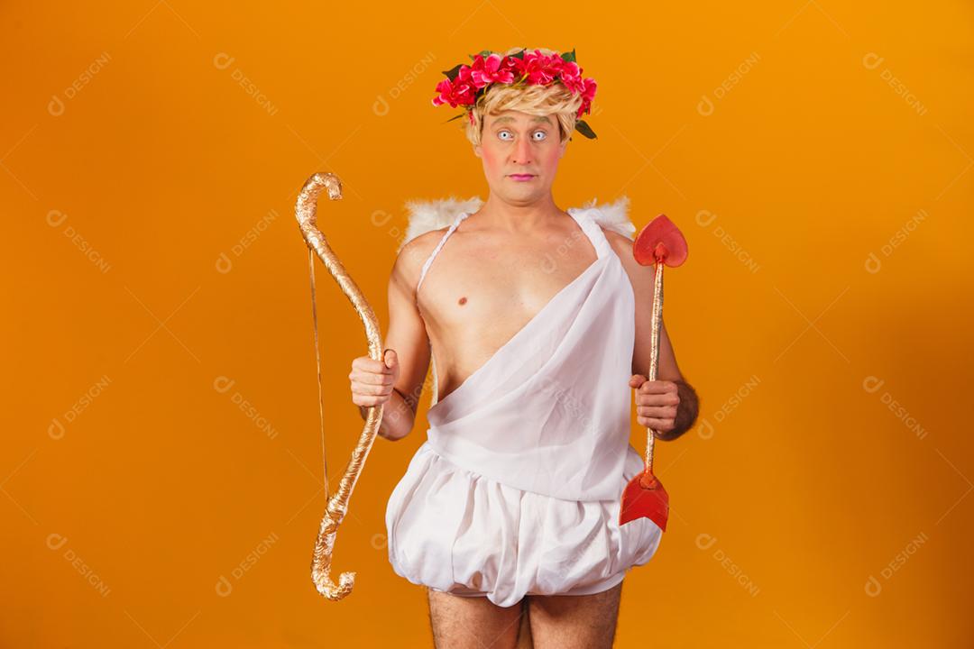 Conceito de dia dos namorados. Retrato do Deus do amor - sagacidade Cupido