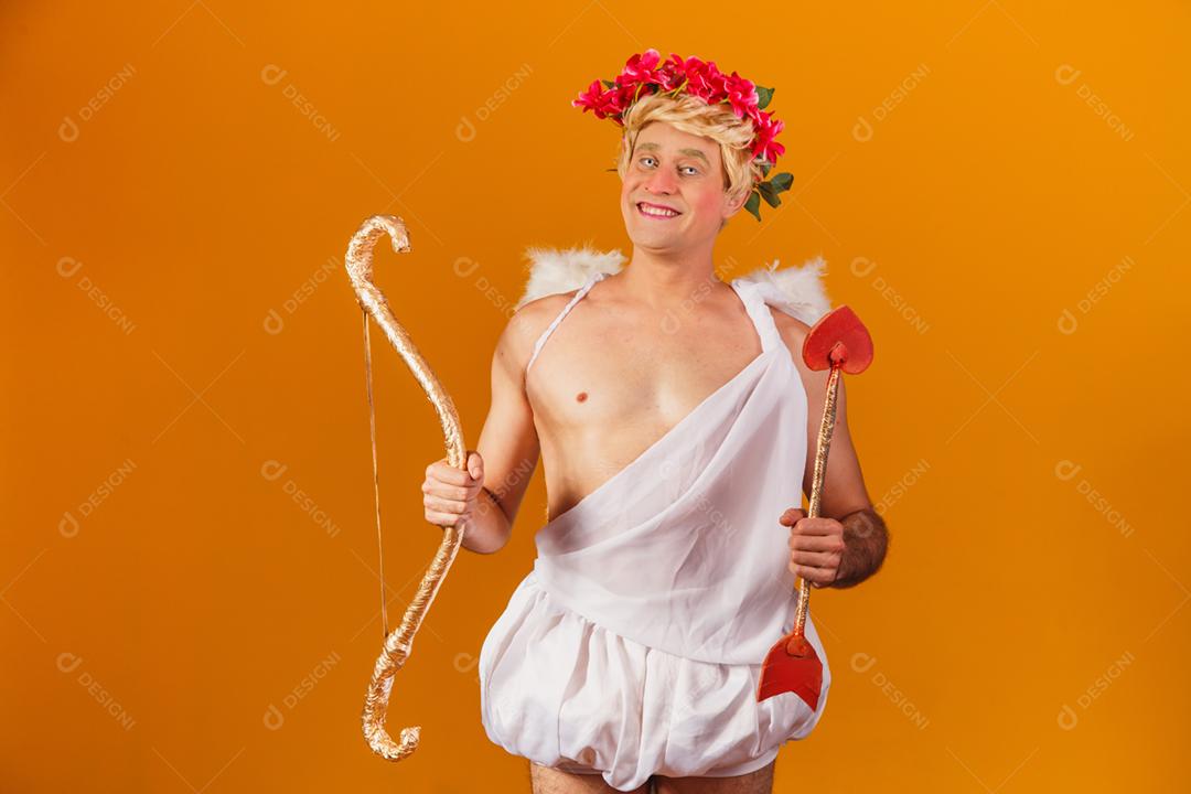 Conceito de dia dos namorados. Retrato do Deus do amor - sagacidade Cupido