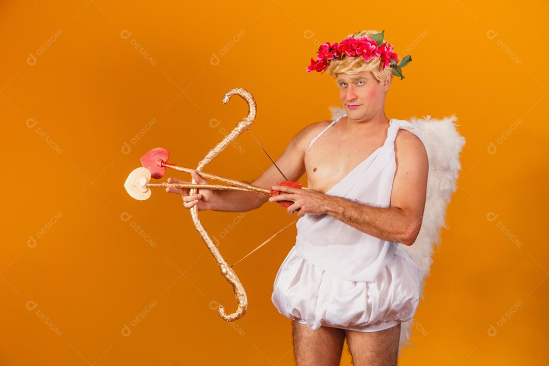 Conceito de dia dos namorados. Retrato do Deus do amor - sagacidade Cupido