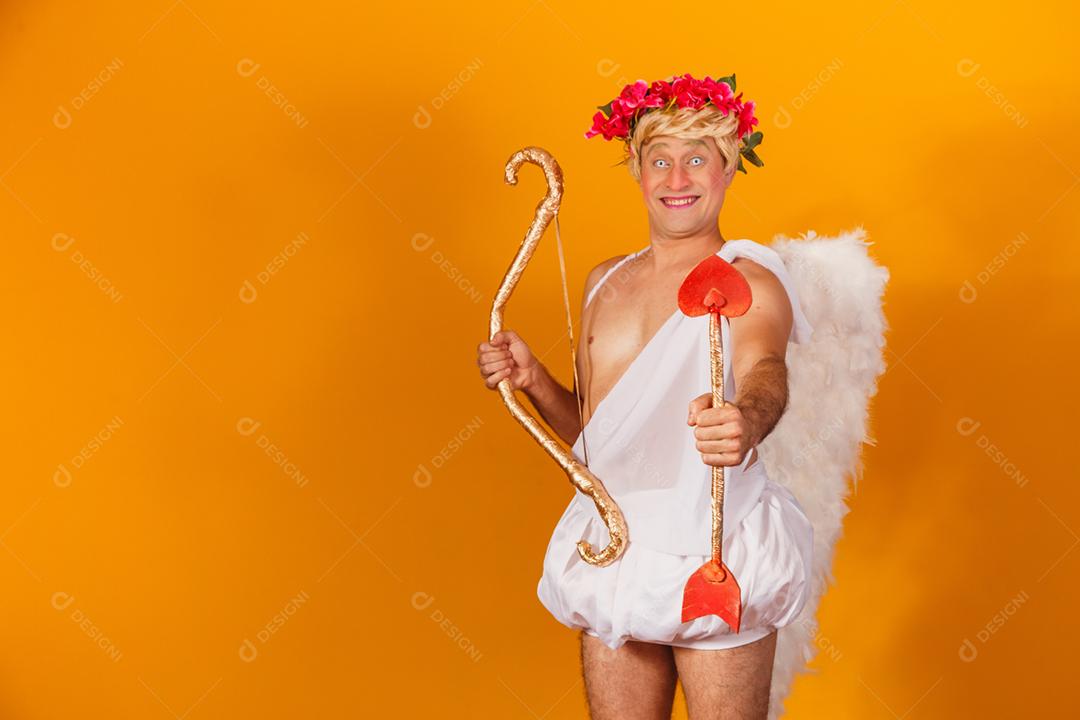 Conceito de dia dos namorados. Retrato do Deus do amor - sagacidade Cupido