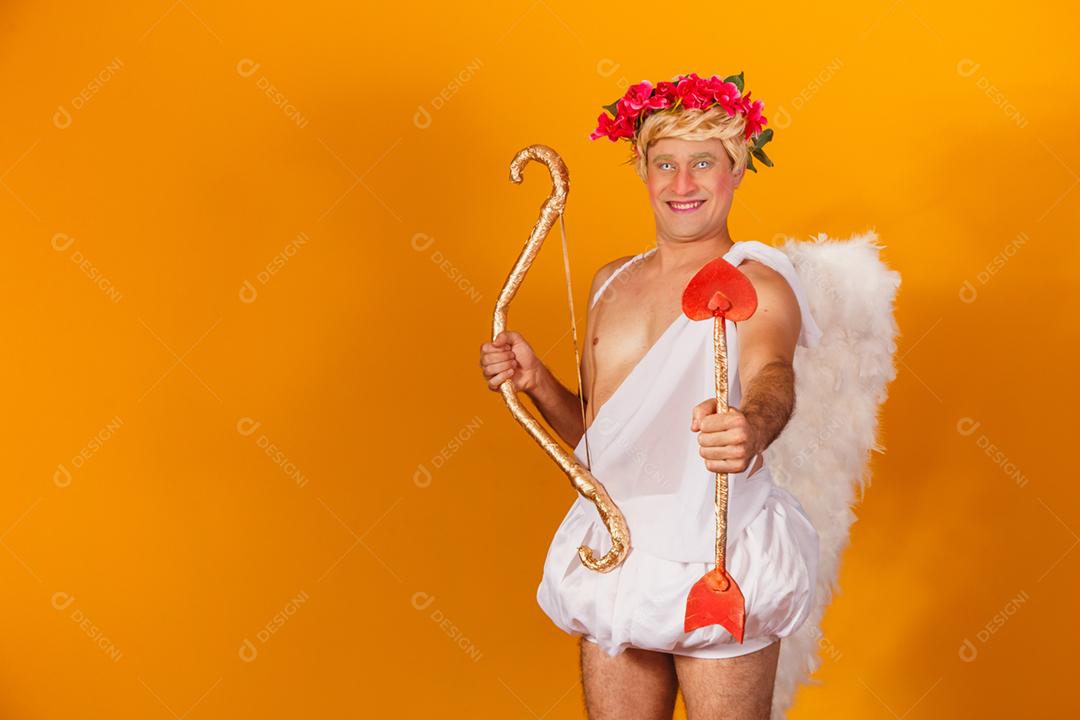 Conceito de dia dos namorados. Retrato do Deus do amor - sagacidade Cupido