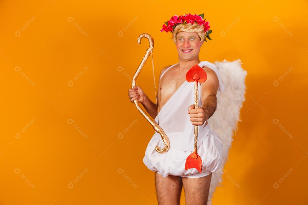 Conceito de dia dos namorados. Retrato do Deus do amor - sagacidade Cupido