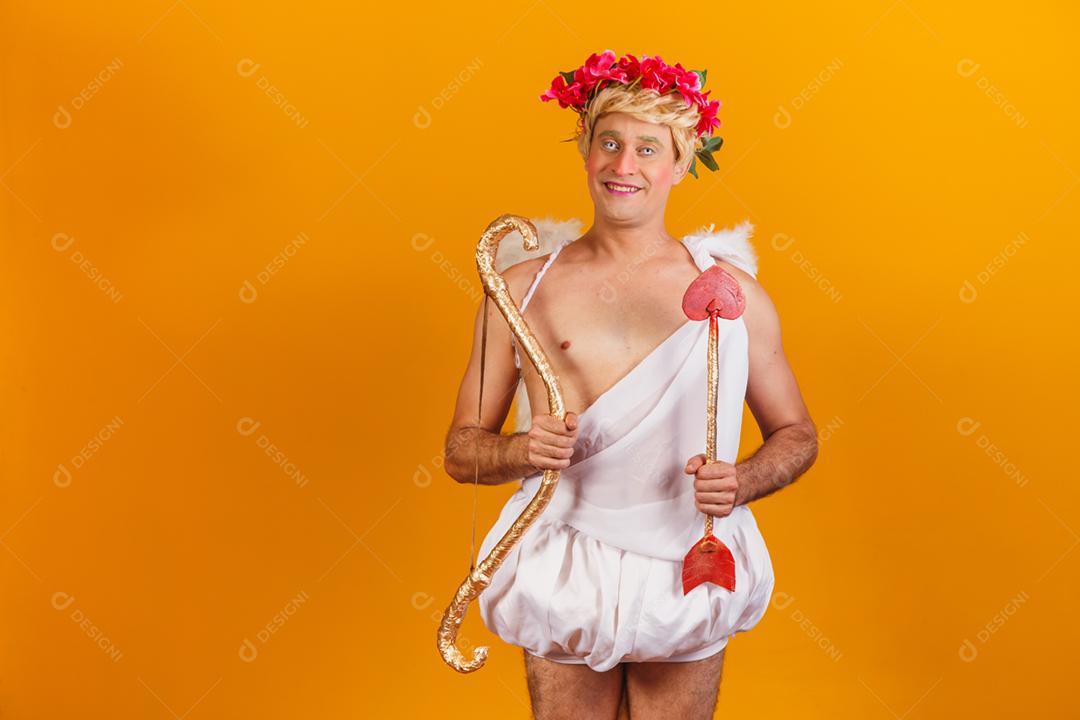 Conceito de dia dos namorados. Retrato do Deus do amor - sagacidade Cupido