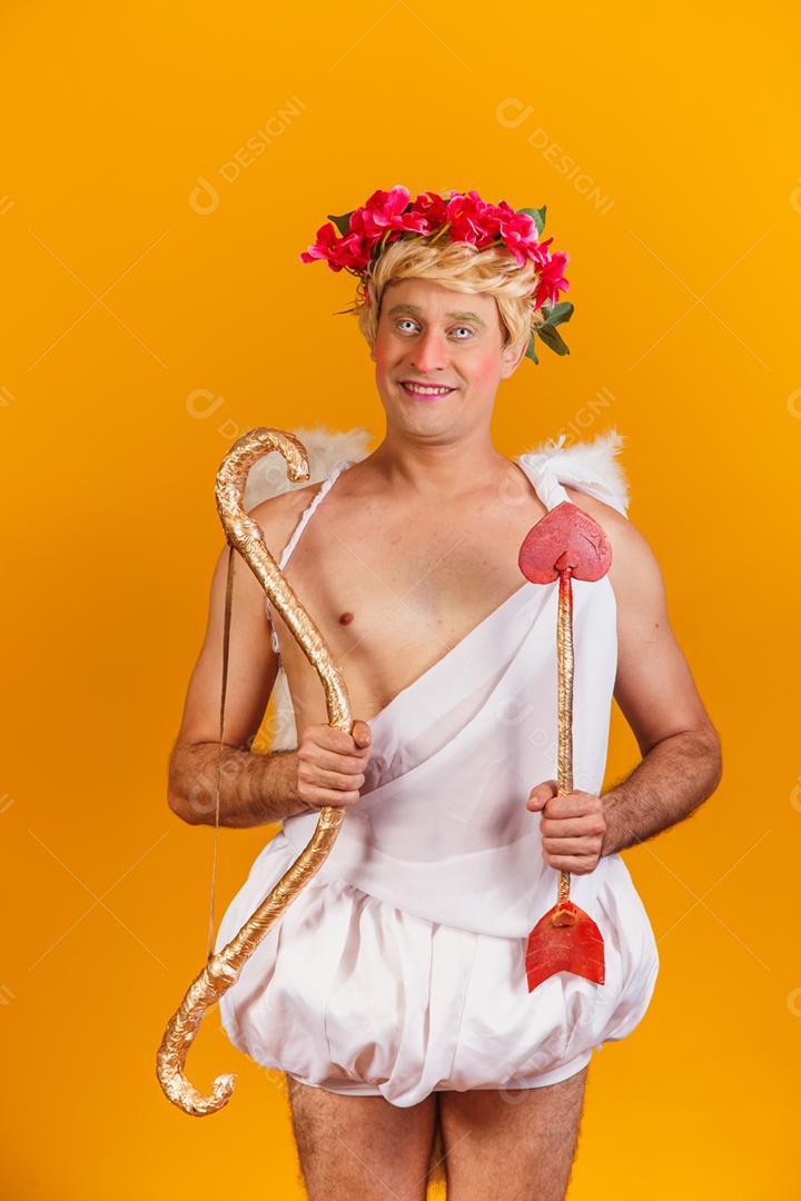 Conceito de dia dos namorados. Retrato do Deus do amor - sagacidade Cupido