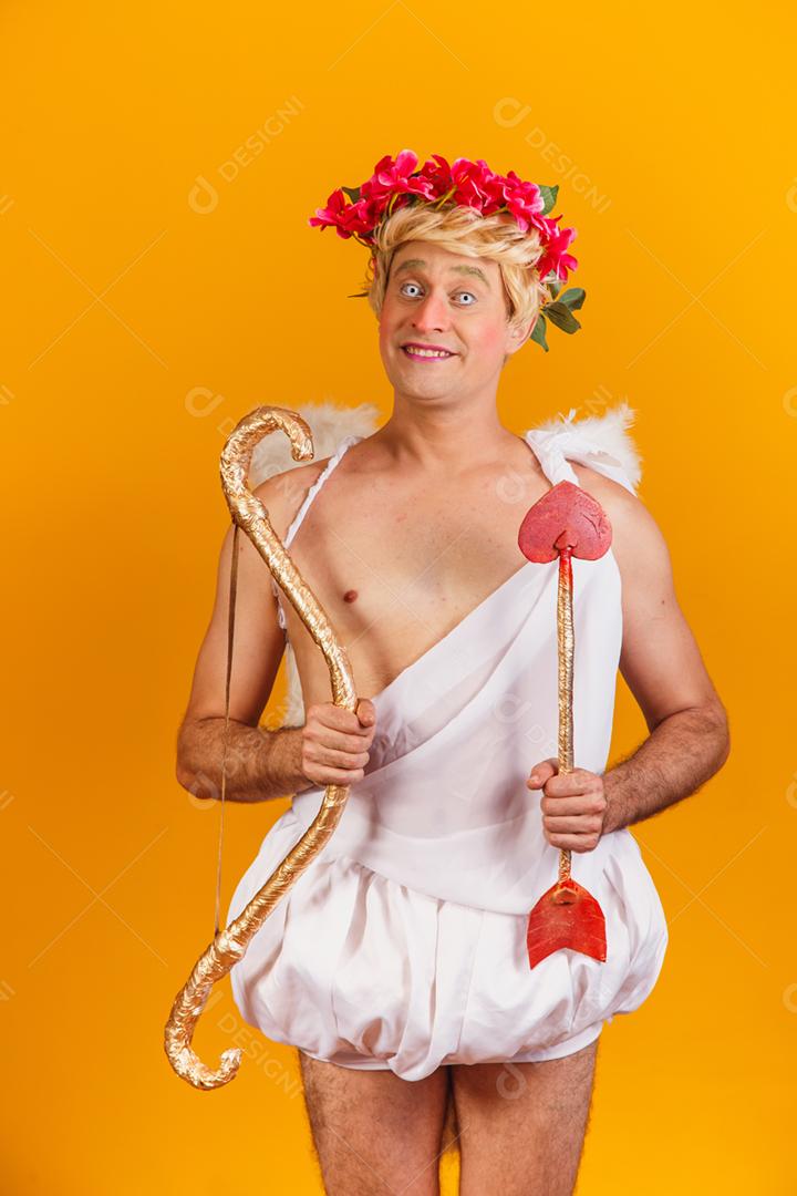 Conceito de dia dos namorados. Retrato do Deus do amor - sagacidade Cupido