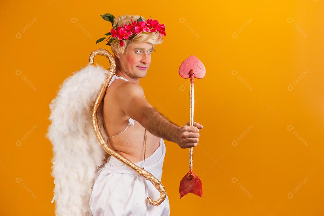 Conceito de dia dos namorados. Retrato do Deus do amor - sagacidade Cupido