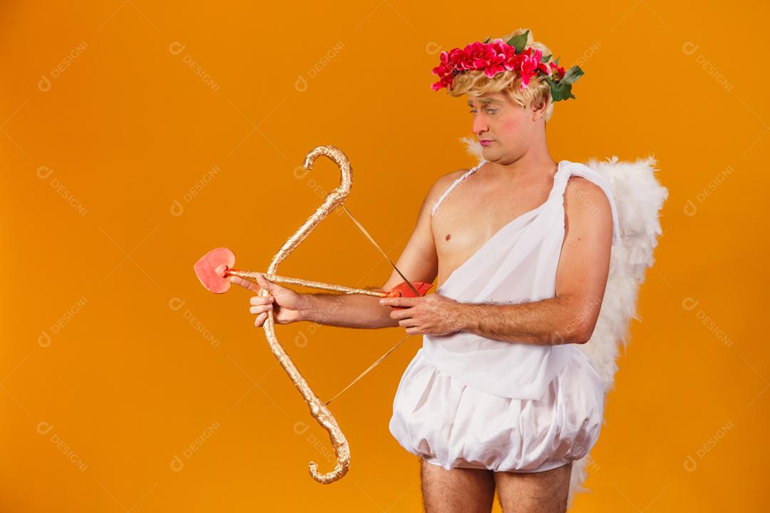 Conceito de dia dos namorados. Retrato do Deus do amor - sagacidade Cupido