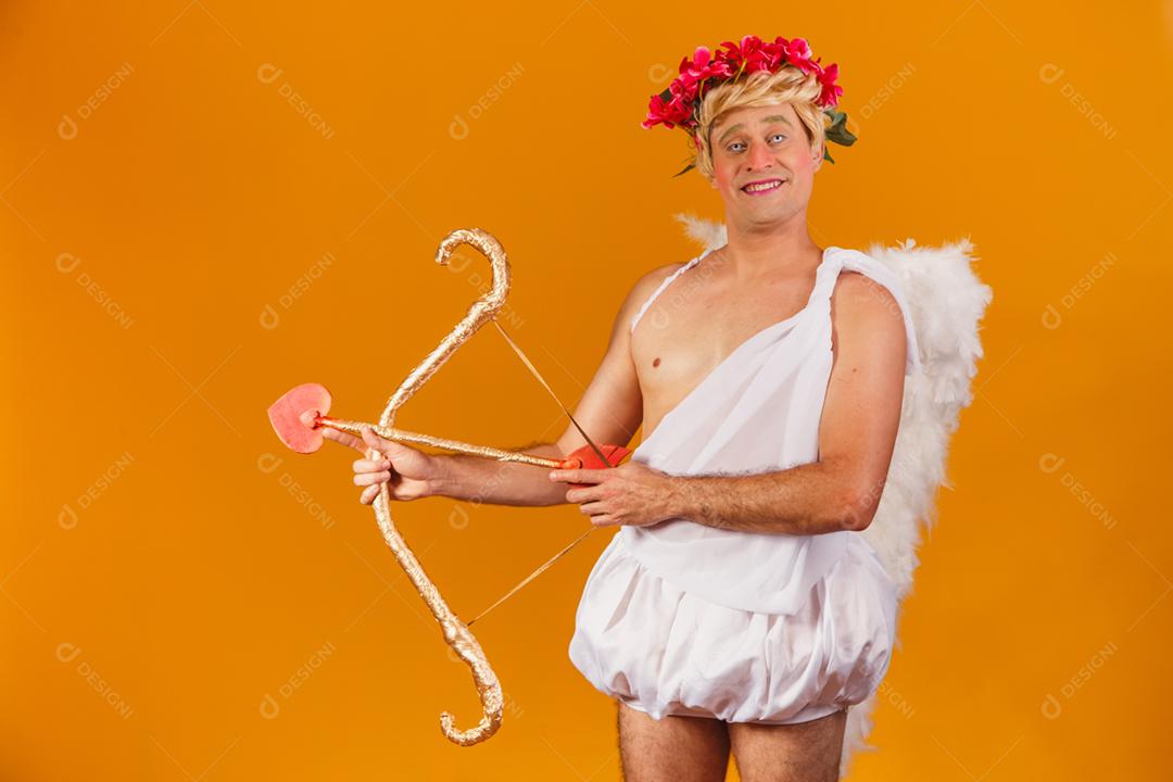 Conceito de dia dos namorados. Retrato do Deus do amor - sagacidade Cupido