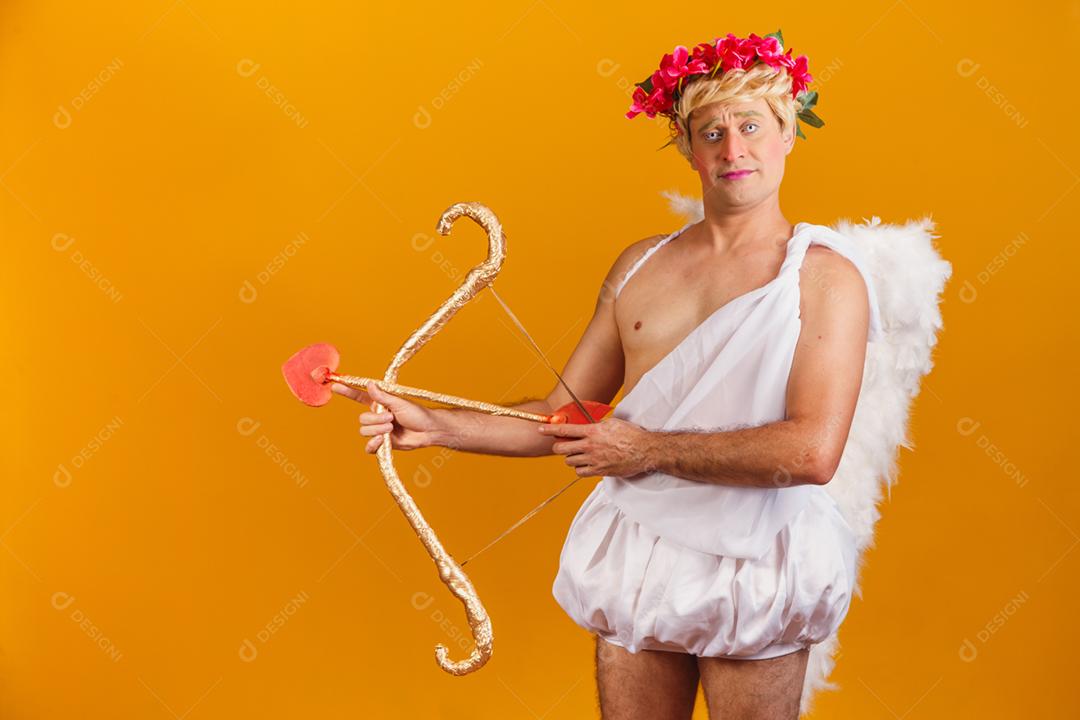 Conceito de dia dos namorados. Retrato do Deus do amor - sagacidade Cupido