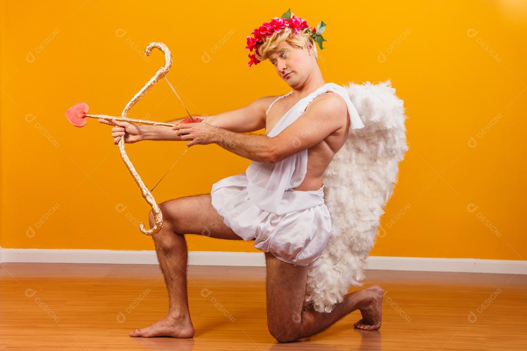 Conceito de dia dos namorados. Retrato do Deus do amor - sagacidade Cupido