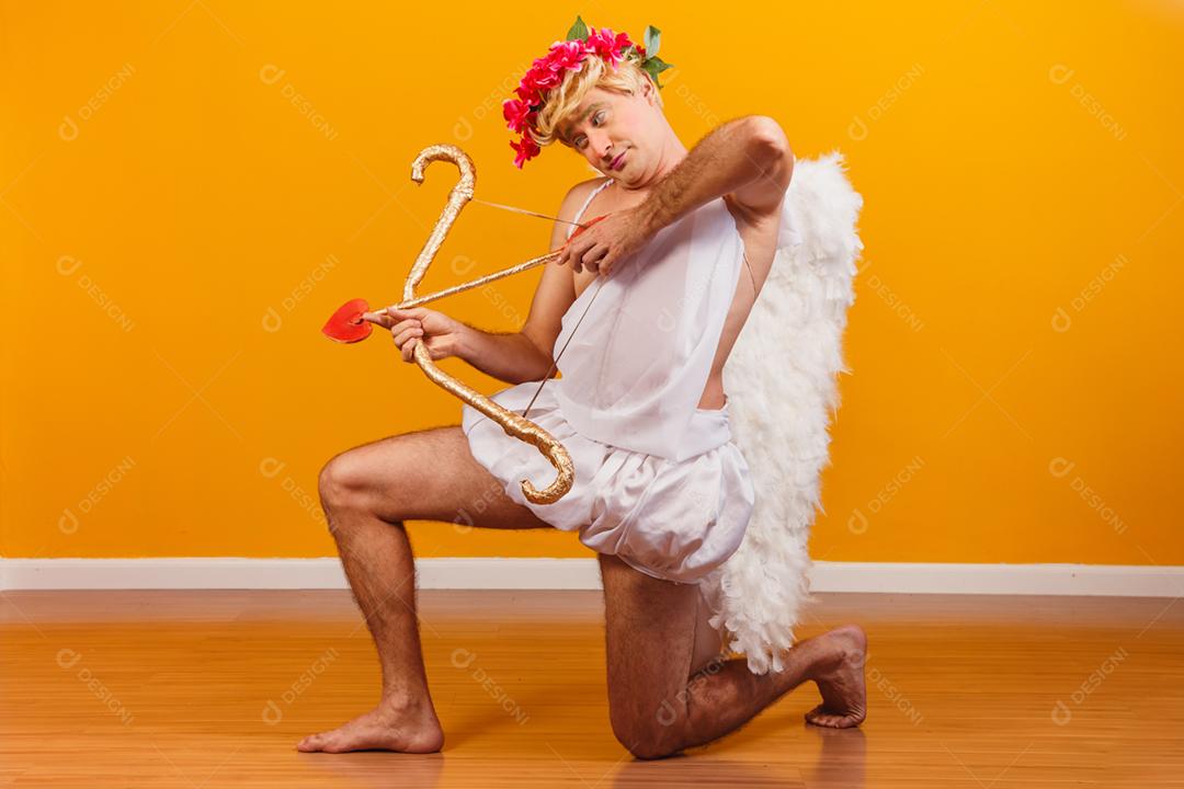 Conceito de dia dos namorados. Retrato do Deus do amor - sagacidade Cupido