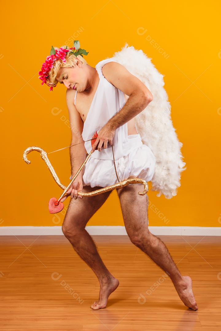 Conceito de dia dos namorados. Retrato do Deus do amor - sagacidade Cupido