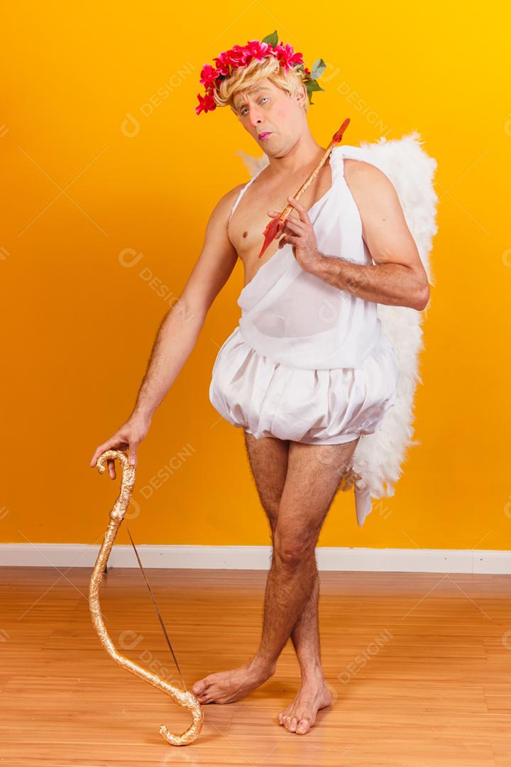 Conceito de dia dos namorados. Retrato do Deus do amor - sagacidade Cupido