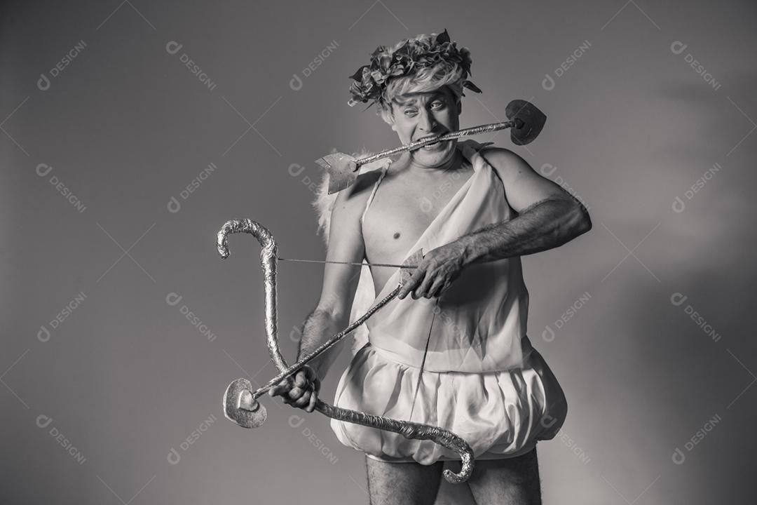 Conceito de dia dos namorados. Retrato do Deus do amor - sagacidade Cupido