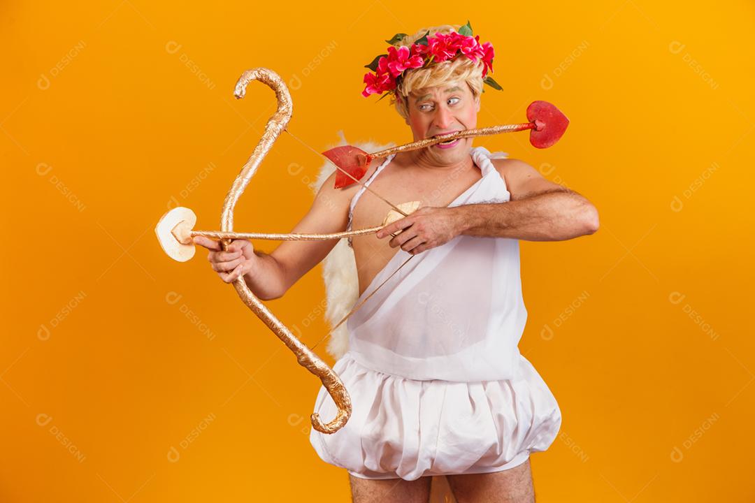 Conceito de dia dos namorados. Retrato do Deus do amor - sagacidade Cupido