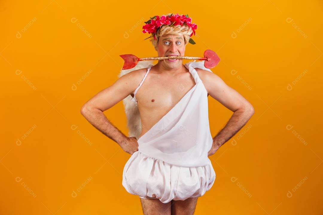 Conceito de dia dos namorados. Retrato do Deus do amor - sagacidade Cupido