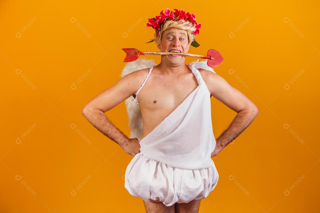 Conceito de dia dos namorados. Retrato do Deus do amor - sagacidade Cupido