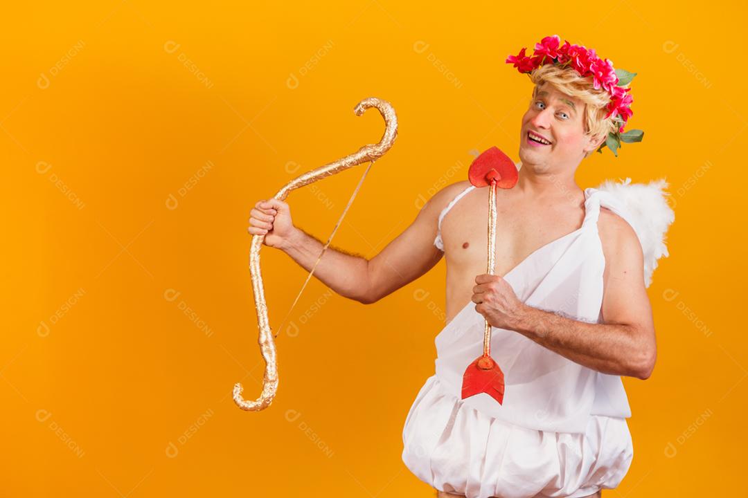 Conceito de dia dos namorados. Retrato do Deus do amor - sagacidade Cupido