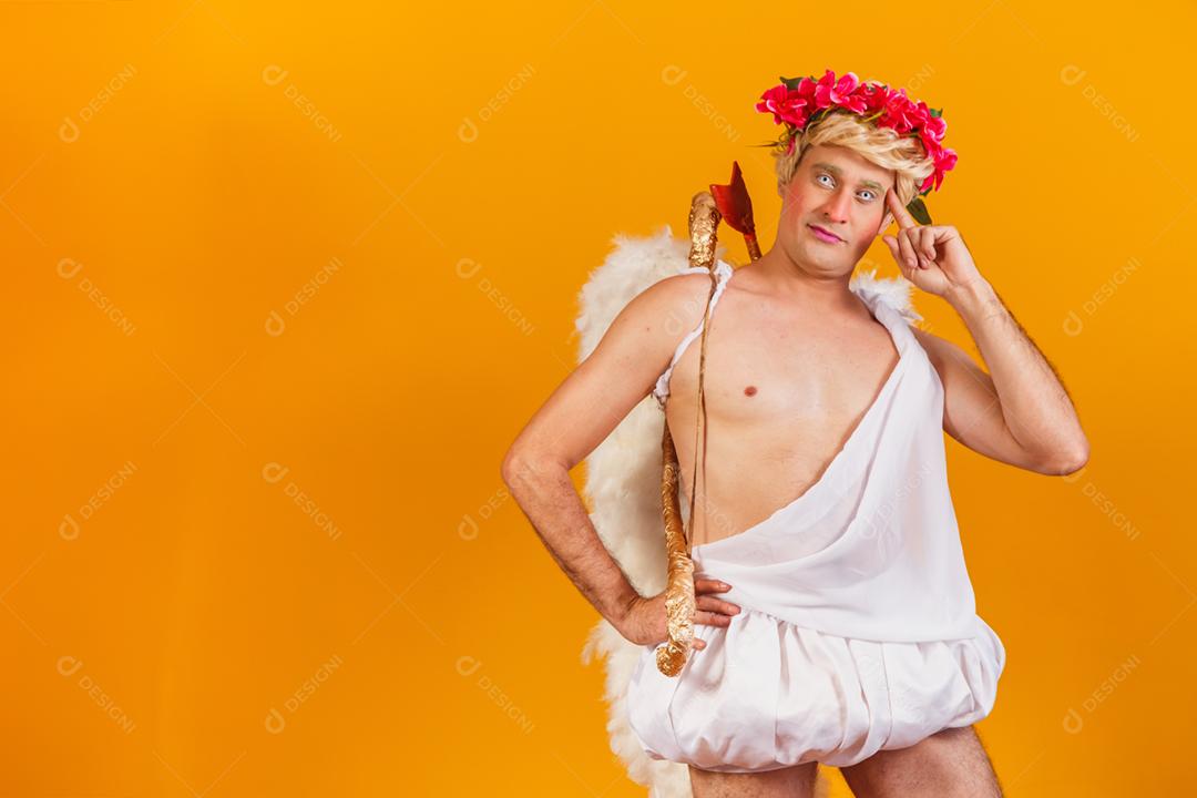 Conceito de dia dos namorados. Retrato do Deus do amor - sagacidade Cupido