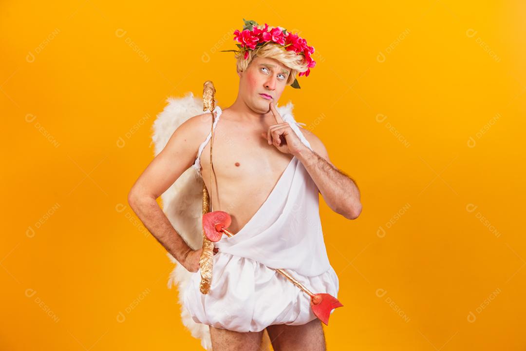 Conceito de dia dos namorados. Retrato do Deus do amor - sagacidade Cupido