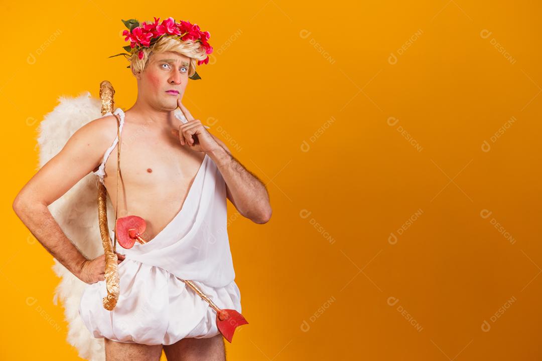 Conceito de dia dos namorados. Retrato do Deus do amor - sagacidade Cupido