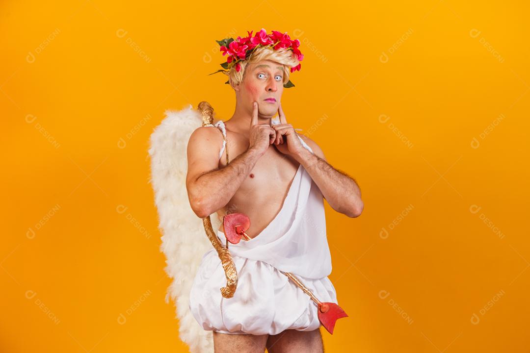 Conceito de dia dos namorados. Retrato do Deus do amor - sagacidade Cupido